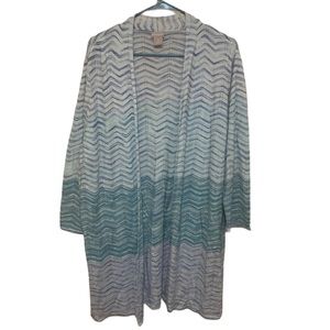 Chicos Ombre Light Weight Knit Sweater